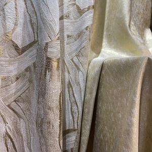 Rideaux <span class=keywords><strong>de</strong></span> Luxe <span class=keywords><strong>de</strong></span> Style Moderne en Tissu Brodé Haut <span class=keywords><strong>de</strong></span> Gamme pour Salon et Chambre à Coucher - Product Image 2