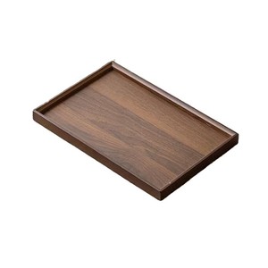 Bandeja Rectangular de Bambú Estilo Chino, Nogal Negro, Multifuncional, para Servir Té, Café, Desayuno, Bocadillos, Diseño Minimalista - Product Image 5