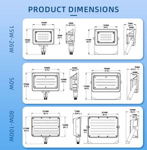 Faro <span class=keywords><strong>LED</strong></span> Portatile Ricaricabile IP65 per Esterni, Luce d'Emergenza per Campeggio, Pesca e Giardino - Product Image 6