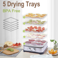 Sonifer SF-4017 Huishoudelijke Lage Temperatuur Aanpassing 5 Laag Mini Elektrische Fruitdroogmachine Voedsel Dehydrator