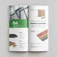 Brochure Aziendale Pieghevole in Tre Parti su Carta Lucida Premium con Rivestimento UV e Stampa Logo Personalizzata