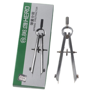 Transportador de ángulos Hero Spring de acero inoxidable para medir joyas, herramientas de bricolaje - Product Image 1
