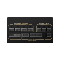 Alimentation électrique ATX entièrement modulaire Ruix Best 80 Plus Gold 1200W pour ordinateurs de bureau et de jeu en stock