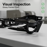 Protection de lame de tondeuse à gazon à double doigt, noire, 12 mm, OEM Réf. 16500.01, compatible Schumacher Claas S355, en acier, directement de l'usine