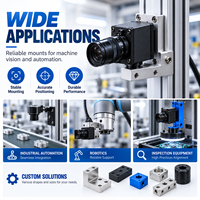 Support de caméra industrielle en aluminium usiné CNC de haute précision Ayberk pour montage de caméra de vision industrielle