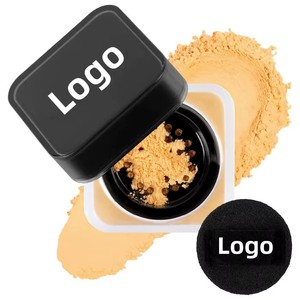 Luxury brand highlights matte loose powder with a small powder puff for controlling oil and providing organic setting. - Product Image 6