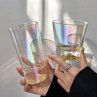 Plat de style japonais moderne et simple, motif Mont Fuji, en verre sodocalcique, sans couvercle ni poignée, monocouche, 420ml/300ml, compatible lave-vaisselle, pour plats froids