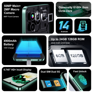 Fossibot <span class=keywords><strong>Android</strong></span> 14 Mini Mobilephone điện thoại di động 5g điện thoại thông minh - Product Image 2