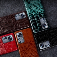 Étui de téléphone magnétique imperméable et antichoc en cuir véritable avec fonction portefeuille pour [marque] et [marque]