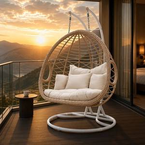Hamaca Doble Moderna y Sencilla <span class=keywords><strong>para</strong></span> Patio, Exterior e Interior, Tipo Lazy Nest, Venta al Por Mayor 2026 - Product Image 2