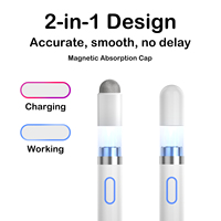 Stylet universel actif à attraction magnétique en métal et plastique pour écran tactile capacitif iPad Pro/Mini/Air Android - Logo personnalisé