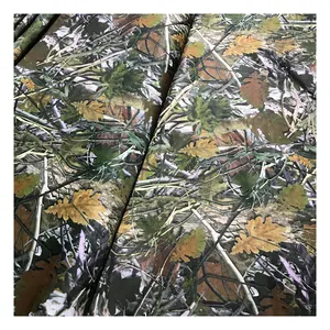 The factory outlet forest camouflage design digital printed 100% polyester twill oxford fabric waterproof for bag or tent