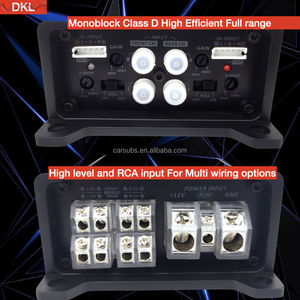 Amplificateur stéréo pour <span class=keywords><strong>voiture</strong></span> RMS 100W 4D High Level RCA AMP Full range Peak <span class=keywords><strong>4000W</strong></span> Class D Car Amplifier Monoblock - Product Image 4