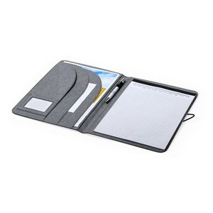 Tái chế Polyester Vải thư mục tiếp tục pháp lý tổ chức kinh doanh dây kéo danh mục đầu tư <span class=keywords><strong>padfolio</strong></span> với A4 Kích thước clipboard - Product Image 6