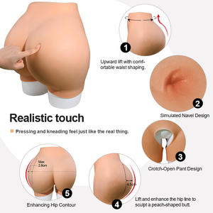 OEM/ODM Damen Formwäsche Große Silikon-Po- und Hüftpolster Silikon-Slips Shapewear Silikon-Po-Pads Po-Vergrößerung Künstlicher Hintern - Product Image 5