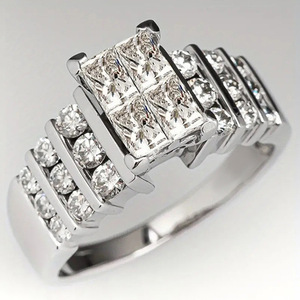 Anello dal design geometrico, gioielli da donna alla moda, gioielli da indossare ogni giorno - Product Image 2