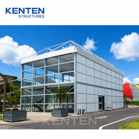 Tentes personnalisées à 2 étages pour événements, pour événements, café permanent, magasin, tente modulaire pour salle de sport, restaurant, lieu de travail à l'étage
