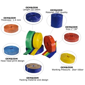 <span class=keywords><strong>Tuyau</strong></span> de pompe de refoulement d'eau flexible plat en PVC de 3 po x 100 m pour irrigation agricole – Prix le plus bas - Product Image 6