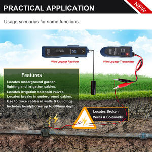 Noyafa localizador de fio elétrico, localizador de fios embutidos e escondidos, localizador de cerca de animais de estimação - Product Image 4