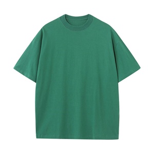 Camiseta de Manga Corta para Hombre, 240g, Personalizable, de Secado Rápido, Transpirable, Estilo Urbano, Hombros Caídos, Cuello Redondo, Doble Hilo, Algodón Puro - Product Image 5