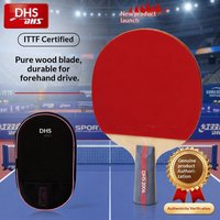 Raquette de tennis de table DHS Série F F2002, deux étoiles, simple, caoutchouc à picots, styles Penhold et Shakehand, professionnelle, pour débutants