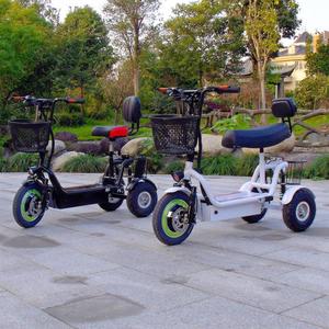 Nouveau style, batterie au plomb-acide de haute qualité, panier et siège, scooter électrique miniature à trois roues à carrosserie ouverte 48V - Product Image 1