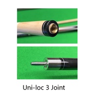 Queue de billard de 57 pouces, 19 oz, 1/2, pour billard et pool, en bois d'érable de qualité supérieure avec joint en acier inoxydable