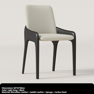 Ghế ăn ngoài trời bằng da Ý phong cách Bắc Âu, khung kim loại, thiết kế hiện đại sang trọng dành cho nhà hàng khách sạn cao cấp, dùng cho bàn và ghế phòng ăn - Product Image 4