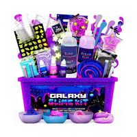 Kit de Slime Galáctico DIY para Niños con Arcilla Luminosa y Barro de Cristal - Juguetes Educativos de Slime para Mayores de 14 Años (9 Colores)