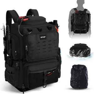Sac de rangement pour matériel de pêche Pond Hopper avec 2 boîtes à accessoires, sac à dos léger pour la pêche - sac à outils de pêche - Product Image 1