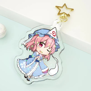 Custom UV Printed Animation Style <b>Keychain</b> Transparent Acrylic Plastic Unique Customizable Design - Product Image 6