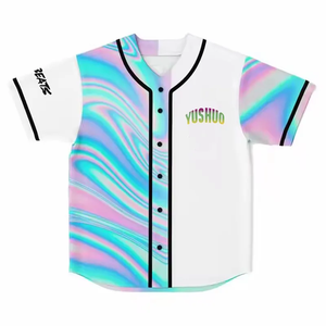 YUSHUO grosir jersey bisbol khusus seragam-penuh sublimasi, jaring bernapas, GSM tinggi - Product Image 5