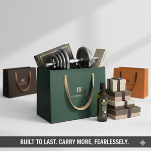 <span class=keywords><strong>Sac</strong></span> de shopping en <span class=keywords><strong>papier</strong></span> de luxe pour boutique de détail avec logo imprimé personnalisé, noir, rouge, mat, doré métallisé, estampage à chaud, <span class=keywords><strong>poignée</strong></span> en carton durable - Product Image 2