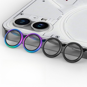 Anneau de caméra en alliage d'aluminium Verre pour <span class=keywords><strong>rien</strong></span> Couvercle d'objectif en métal pour <span class=keywords><strong>rien</strong></span> Protecteur d'objectif pour téléphone One Phone2 - Product Image 1