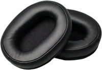 Bantalan telinga pengganti untuk AUDIO-TECHNICA ATH-MSR7 ATH-M50x headphone kulit Protein ditingkatkan dan busa isolasi kebisingan