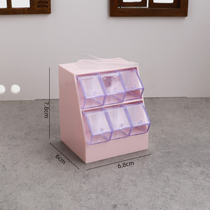 <b>Mini</b> simulation supermarket candy rack storage box storage rack playing house miniature scene doll house small ornament toy - Product Image 6