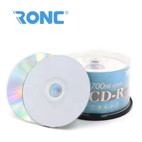 CD-RW vierges Ronc 56x 80 minutes 700 Mo en stock, matériau PC monocouche 120 mm, prix usine, logo OEM