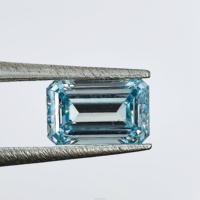 Diamant synthétique de laboratoire de 5 carats, taille émeraude, certifié IGI, diamant de laboratoire HPHT CVD, diamant de laboratoire en vrac