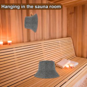 Fournisseur de chapeaux de sauna personnalisés avec logo, chapeau de sauna en feutre de laine écologique, chapeau bob pour spa et bien-être - Product Image 4