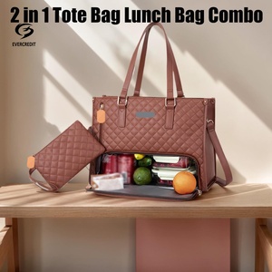 <span class=keywords><strong>Sac</strong></span> <span class=keywords><strong>à</strong></span> Ordinateur Portable de Travail et d'Affaires 2 en 1 Grande Capacité 15,6 Pouces, Compartiment en PU, Fermeture Éclair, <span class=keywords><strong>Sac</strong></span> <span class=keywords><strong>Isotherme</strong></span> <span class=keywords><strong>pour</strong></span> Déjeuner <span class=keywords><strong>pour</strong></span> Femmes - Product Image 2