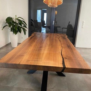 <span class=keywords><strong>Table</strong></span> à manger moderne bon marché pour restaurant Amérique du Sud Noyer Forme naturelle Live Edge <span class=keywords><strong>Table</strong></span> à manger en bois - Product Image 1