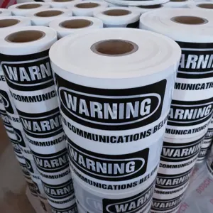 White underground warning tape