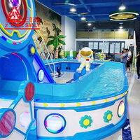 Bateau de dérive d'aventure personnalisable Sanly pour enfants, équipement de parc aquatique intérieur en fibre de verre, projet d'amusement, capacité 700, 16 places