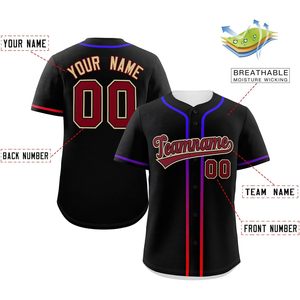 Camiseta de béisbol personalizada con botones, nombre y número cosidos, unisex, transpirable, para adultos, nombre del equipo 00 - Product Image 2