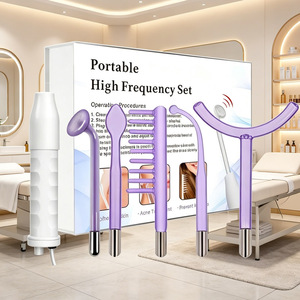 Varita de Alta Frecuencia 7 en 1 para Limpieza <span class=keywords><strong>Facial</strong></span> de Poros, Tratamiento del Acné, Antiarrugas, Cuidado del Cabello, Dispositivo de Belleza Portátil - Product Image 1