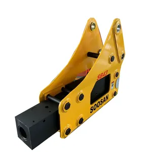 Top Grade Quality SOOSAN Side Type SB43 breaker , hydraulic hammer with 75mm chisel for 6-9 tons excavator
