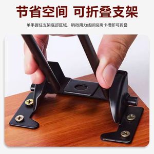 Pieds de table pliants, pieds en métal, pieds de support de table, table basse, bureau d'ordinateur, camping en plein air, support de pied pliant - Product Image 3