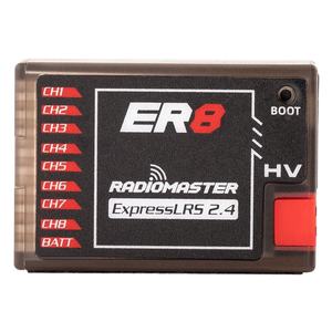 RadioMaster ER8 ELRS 2.4GHz 8CH PWM Receiver Long Range Stable for RC Models - Product Image 1