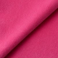 Tissu en fausse fourrure peluche à poils courts, super doux, uni, simple face, 95% polyester, 5% élasthanne, pour couverture