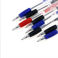 BECOL promotionnel Simple pas cher stylo à bille 0.7mm noir rouge noir stylo à encre Logo personnalisé stylo à bille en plastique pour bureau